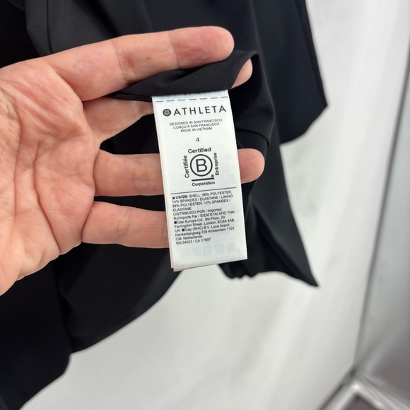 NWT Athleta women’s 4 black blazer jacket endless primatwill professional work - Picture 5 of 13